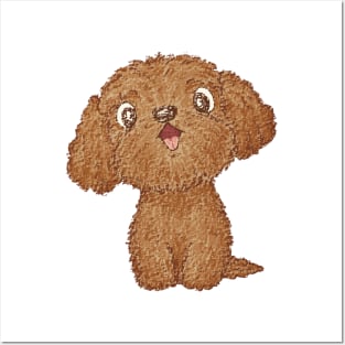 Toy-Poodle happy Posters and Art